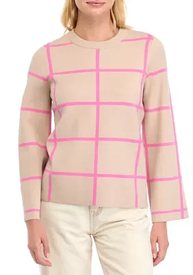 Women's Windowpane Sweater