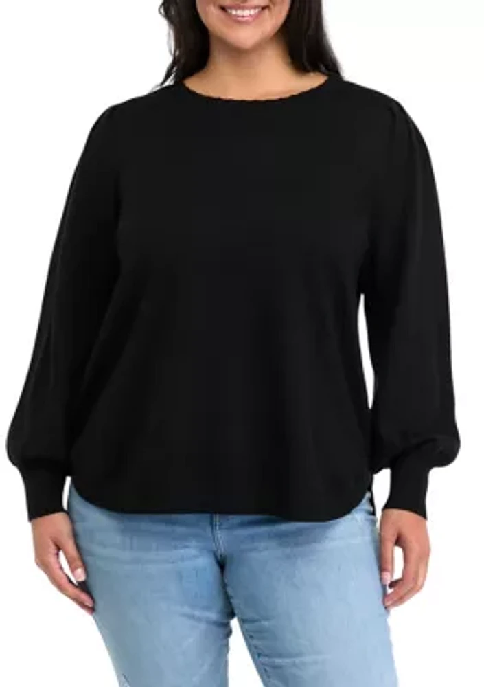 Plus Round Hem Sweater