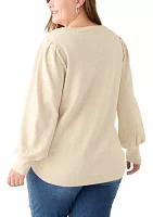 Plus Round Hem Pullover