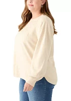 Plus Round Hem Pullover