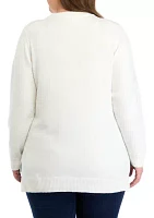 Plus SIDE RIB PULLOVER SWTR