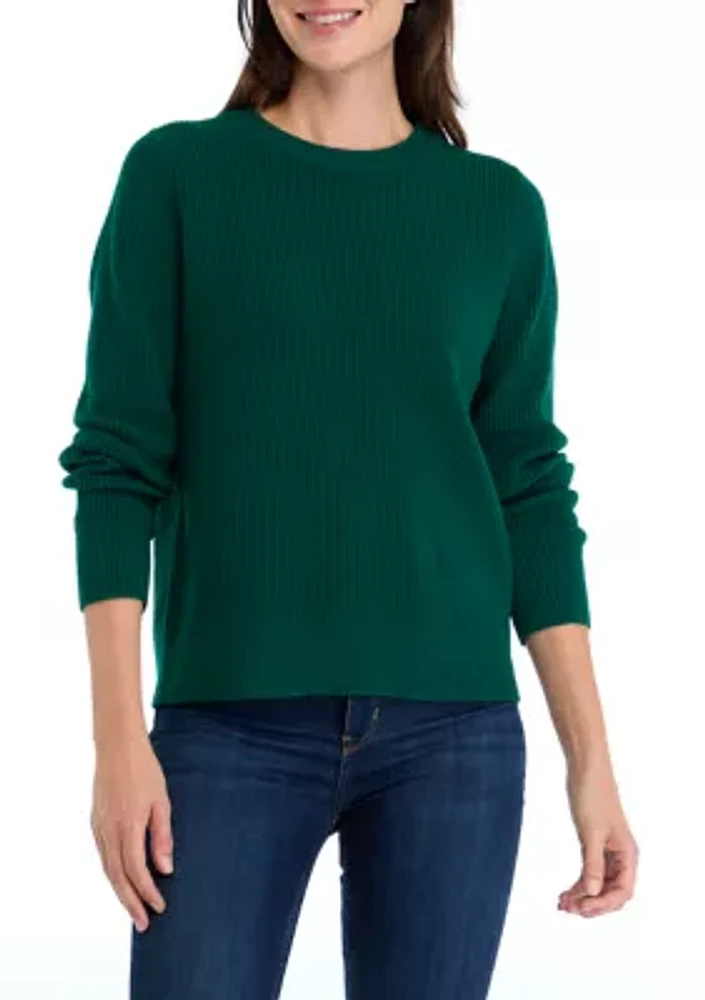 Petite Ribbed Pullover Sweater