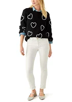 Women's Stitch Heart Sweater