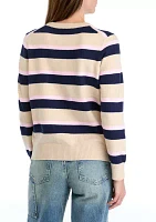 Petite Side Rib Stripe Sweater