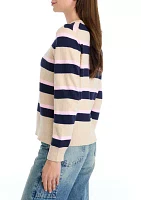 Petite Side Rib Stripe Sweater