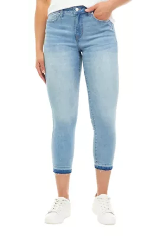 Women's 5 Pocket Cropped Denim Jeans