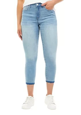 Women's 5 Pocket Cropped Denim Jeans