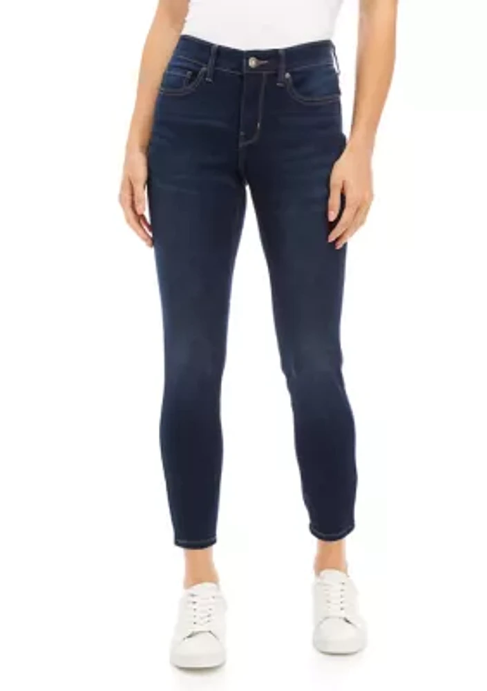 Women's Mid Rise Skinny Jeans - Short