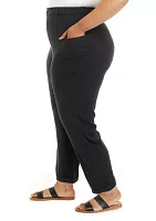 Plus Drapey Twill Cargo Pants