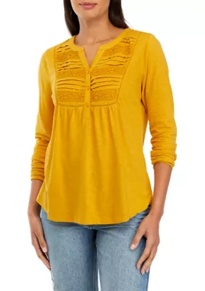 Women's Pintuck Top