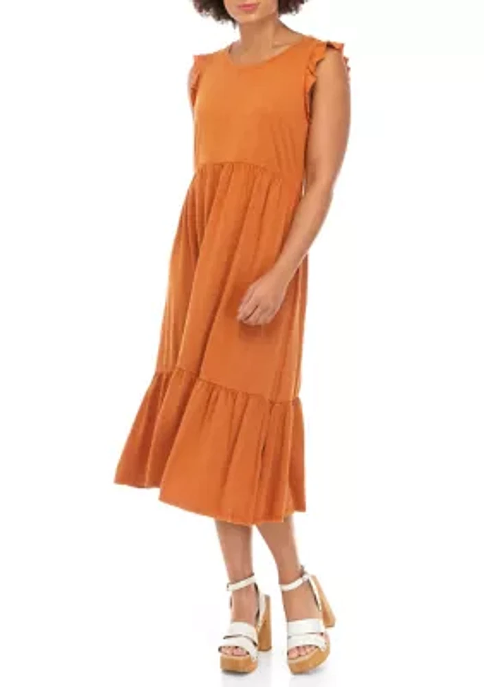 Women's Tiered Midi Dress