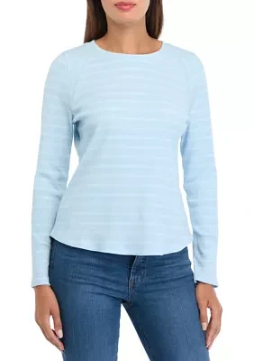 Women's Long Sleeve Ribbed Top