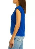 Women's Shirred Short Sleeve T-Shirt