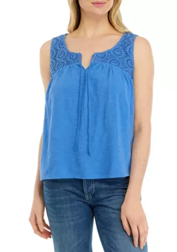 Women's Chunky Lace Tank Top