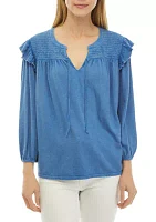 Women's Split Neck Top