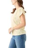 Women's Dolphin Sleeve Solid Top