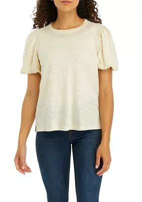 Petite Puff Sleeve T-Shirt