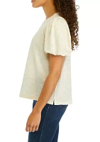 Petite Puff Sleeve T-Shirt