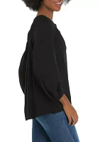 Women's 3/4 Sleeve Peasant Top