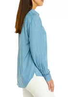 Women's Chambray Boyfriend Shirt