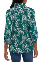 Women's 3/4 Sleeve Printed Shirt