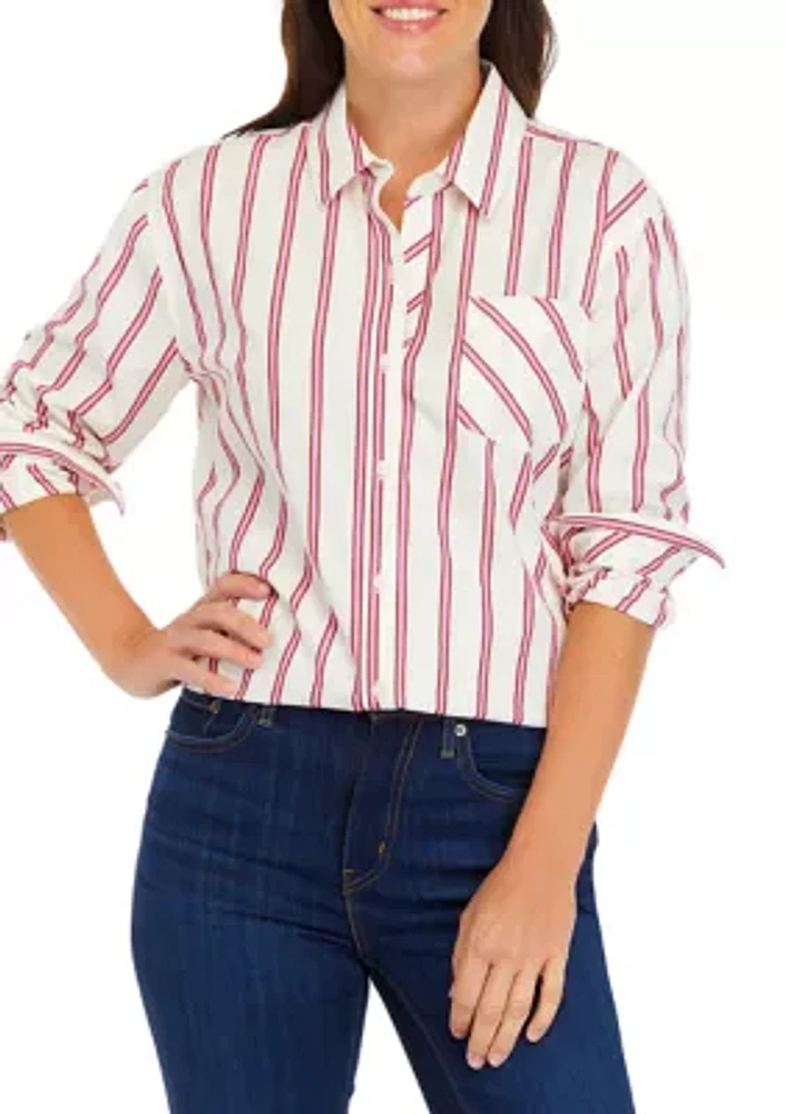 Women's Striped Boyfriend Top