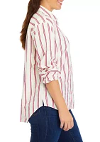 Women's Striped Boyfriend Top