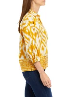 Women's Printed Popover Top