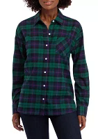 Women's Long Sleeve Flannel Shirt