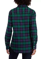 Women's Long Sleeve Flannel Shirt