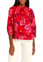 Women's Dolman Sleeve Floral Printed