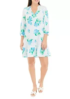 Women's Printed Ruffle Dress