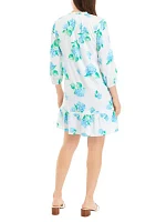 Women's Printed Ruffle Dress