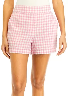 Women's Printed Linen Shorts