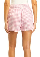 Women's Printed Linen Shorts