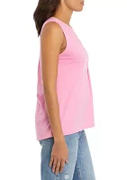 Women's Sleeveless Peasant Top