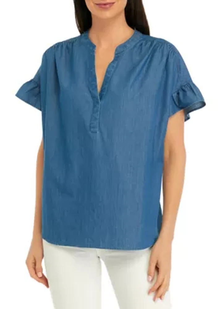 Women's Split Neck Top