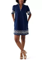 Women's Embroidered Mini Dress