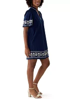 Women's Embroidered Mini Dress