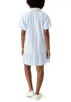 Women's Flounce Hem Shirtdress