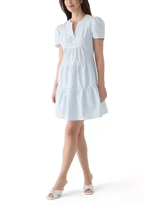 Women's Tiered Stripe Dress
