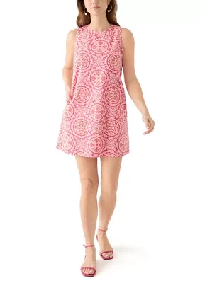 Women's Sleeveless Straight Printed Dress