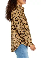 Petite Animal Print Shirt