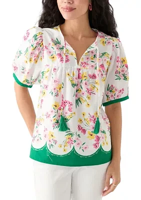 Petite Tassel Peasant Top