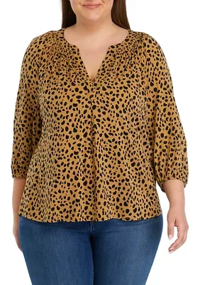 Plus Sizew Printed Top