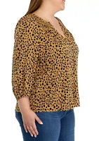 Plus Sizew Printed Top