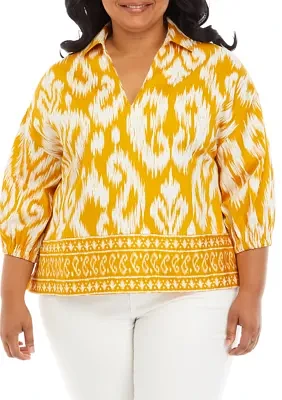 Plus Printed Popover Top