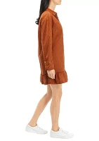 Women's Ruffle Hem Shirtdress