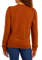 Women's Puff Sleeve Sweatshirt