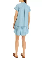 Women's Roll Tab Shirtdress